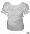 Dámska baroková košeľa bavlnená krátky rukáv - (DBK-01ba-kr)