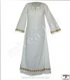 Gotická košeľa dámska spodná bavlnená zdobená - (GKDS-01ba-z)