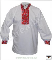 Folklórna košeľa bavlnená zdobená - (FK-05ba-z2)