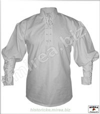 Košeľa so šnurovačkami bavlnená - (KSS-02ba)