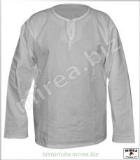 Ľudová košeľa bavlnená vyšívaná - (LK-02ba-v)