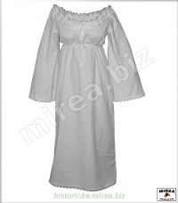 Nočná košeľa dámska bavlnená čipkovaná - (NKD-02ba-c)